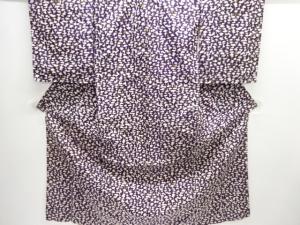 大正ロマン　抽象模様織り出し銘仙着物